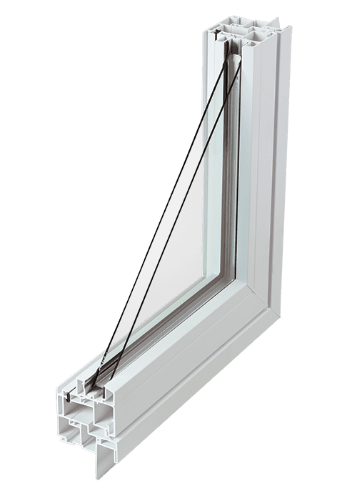 A window with a glass pane on the outside.